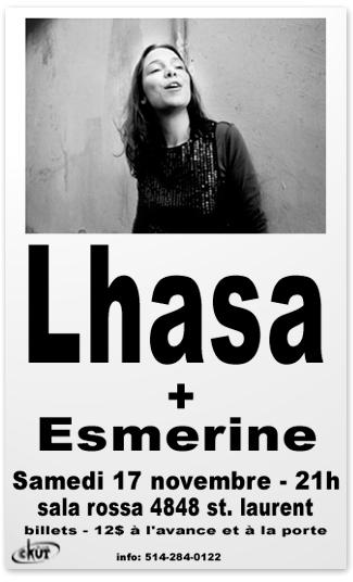 Lhasa + Esmerine - 17 novembre 2007 - 20h00 Sala Rossa 4848 St Laurent